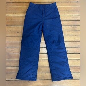 L.L.Bean Snow Ski Pants - Women Size 18 Navy Ski Snowboard Thinsulate Insulation
